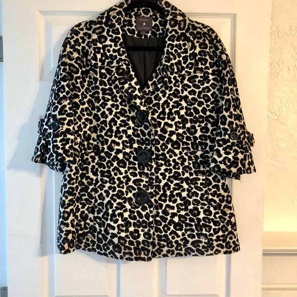 Animal Print Forever 21 Pea Type Coat - Picture 11 of 13